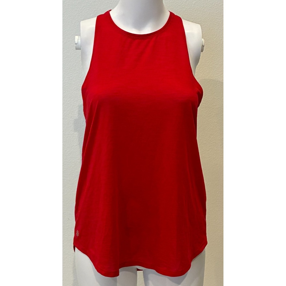 Athleta Power of She Incline T-Back Tank Top Sz XS Red Flowy Yoga Gym Athleisure